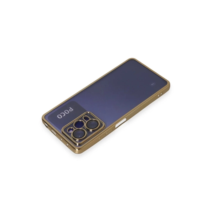 BFS  Xiaomi Poco X5 Pro 5G Kılıf Razer Lensli Silikon - Gold