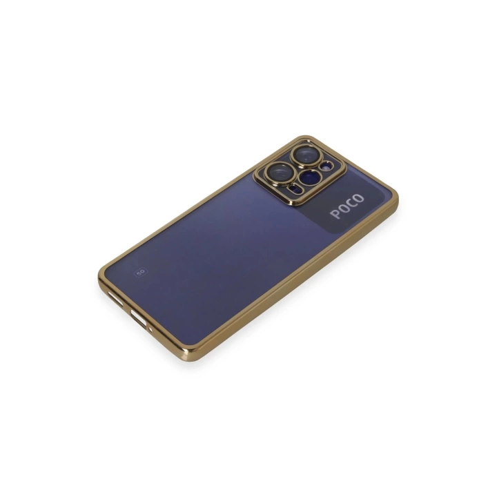 BFS  Xiaomi Poco X5 Pro 5G Kılıf Razer Lensli Silikon - Gold