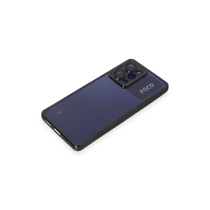 BFS  Xiaomi Poco X5 Pro 5G Kılıf Razer Lensli Silikon - Siyah