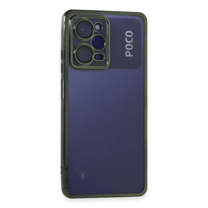 BFS  Xiaomi Poco X5 Pro 5G Kılıf Razer Lensli Silikon - Yeşil