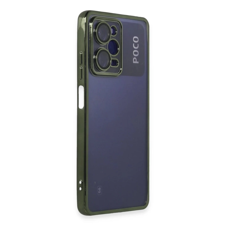 BFS  Xiaomi Poco X5 Pro 5G Kılıf Razer Lensli Silikon - Yeşil