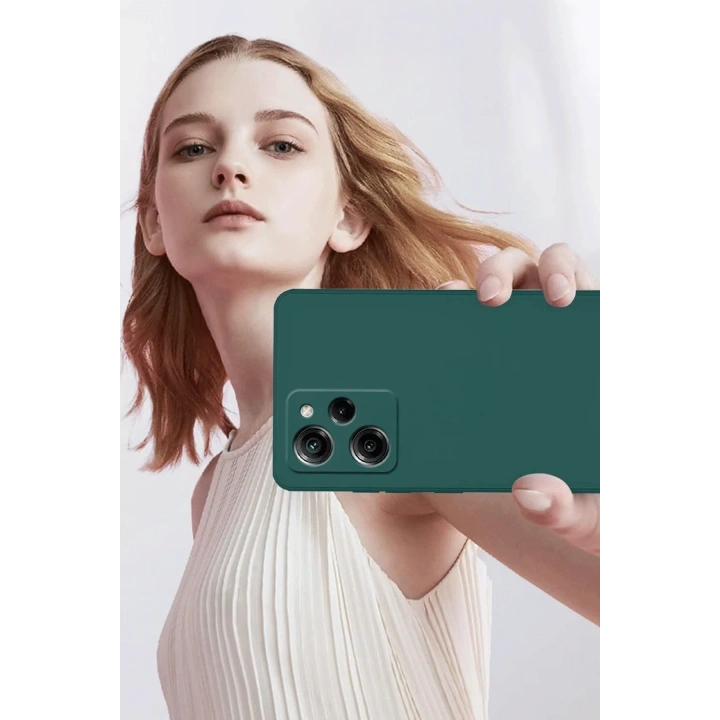 BFS  Xiaomi Poco X5 Pro 5G Nano içi Kadife Silikon - Mavi