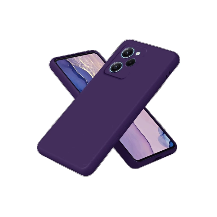 BFS  Xiaomi Poco X5 Pro 5G Nano içi Kadife Silikon - Mor