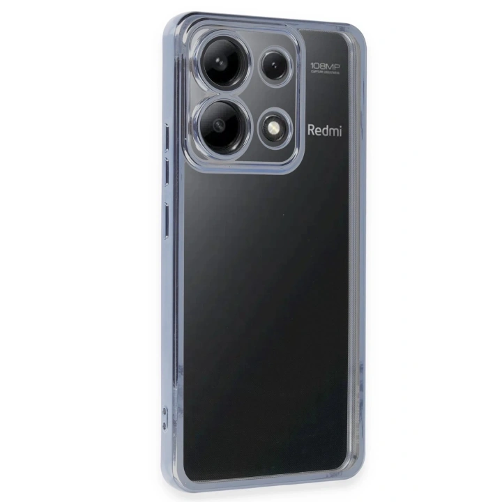 BFS Xiaomi Poco X6 Kılıf Lensli Silikon - Açık Mavi
