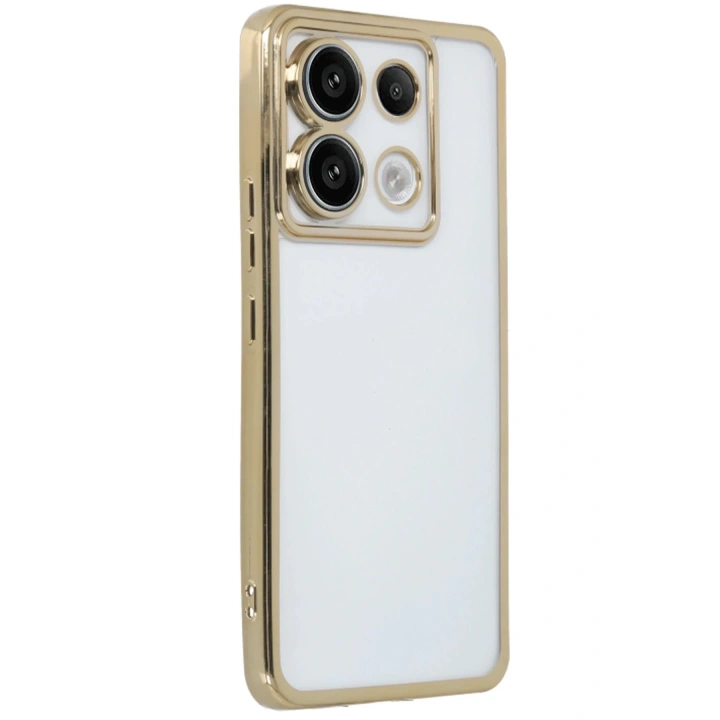 BFS Xiaomi Poco X6 Kılıf Lensli Silikon - Gold