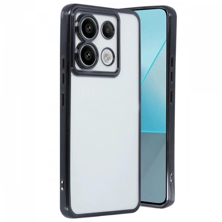 BFS  Xiaomi Poco X6 Kılıf  Lensli Silikon - Siyah