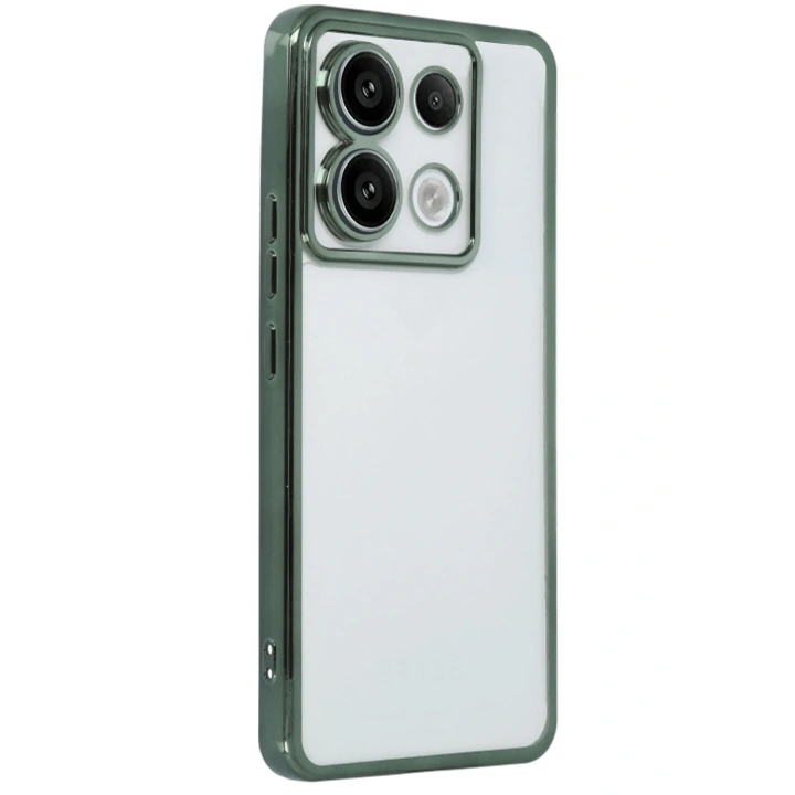 BFS  Xiaomi Poco X6 Kılıf  Lensli Silikon - Yeşil