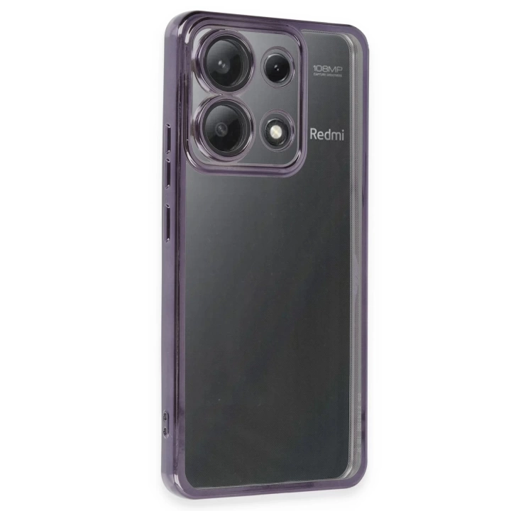 BFS  Xiaomi Poco X6 Kılıf Razer Lensli Silikon - Mor