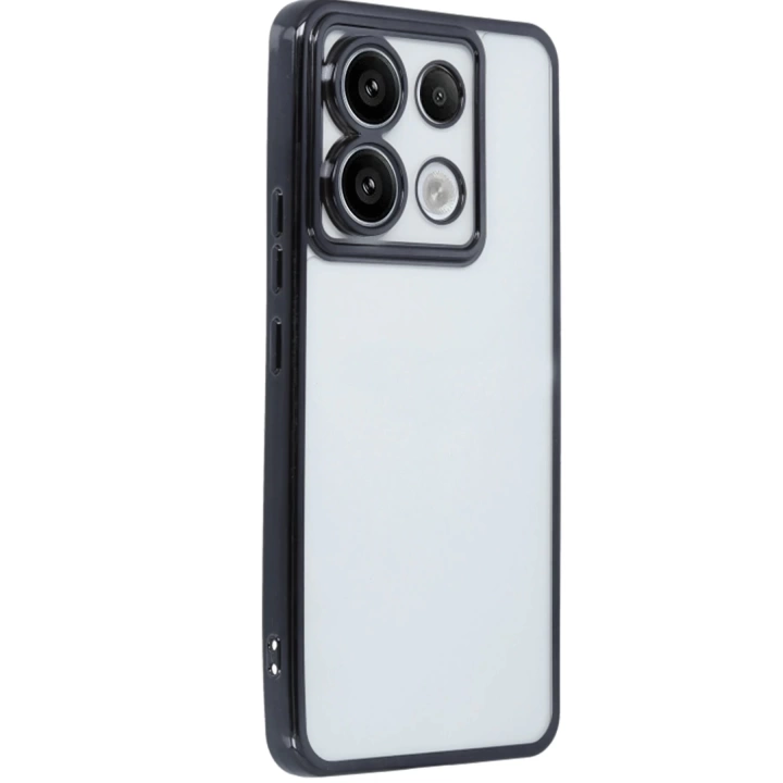 BFS  Xiaomi Poco X6 Kılıf Razer Lensli Silikon - Siyah