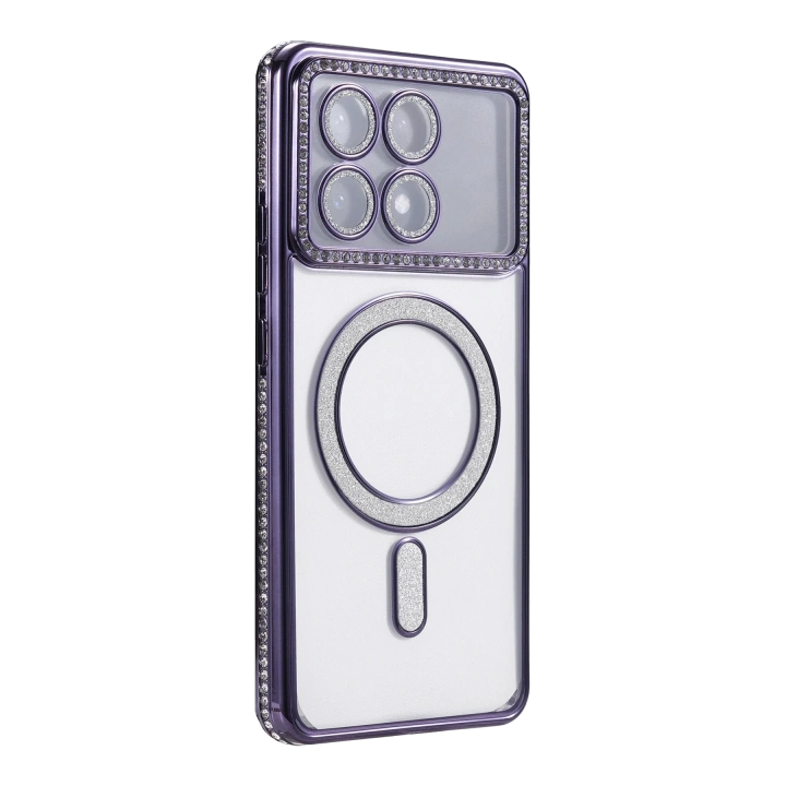 BFS  Xiaomi Poco X6 Pro Joke Simli Magneticsafe Kılıf - Derin Mor