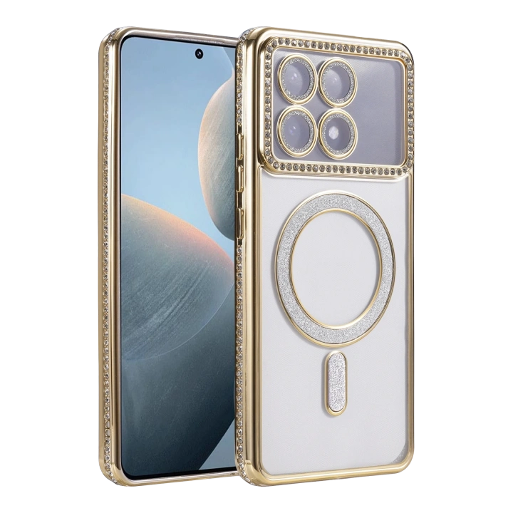 BFS  Xiaomi Poco X6 Pro Joke Simli Magneticsafe Kılıf - Gold