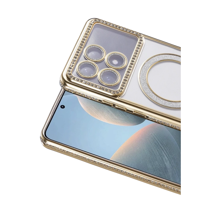 BFS  Xiaomi Poco X6 Pro Joke Simli Magneticsafe Kılıf - Gold