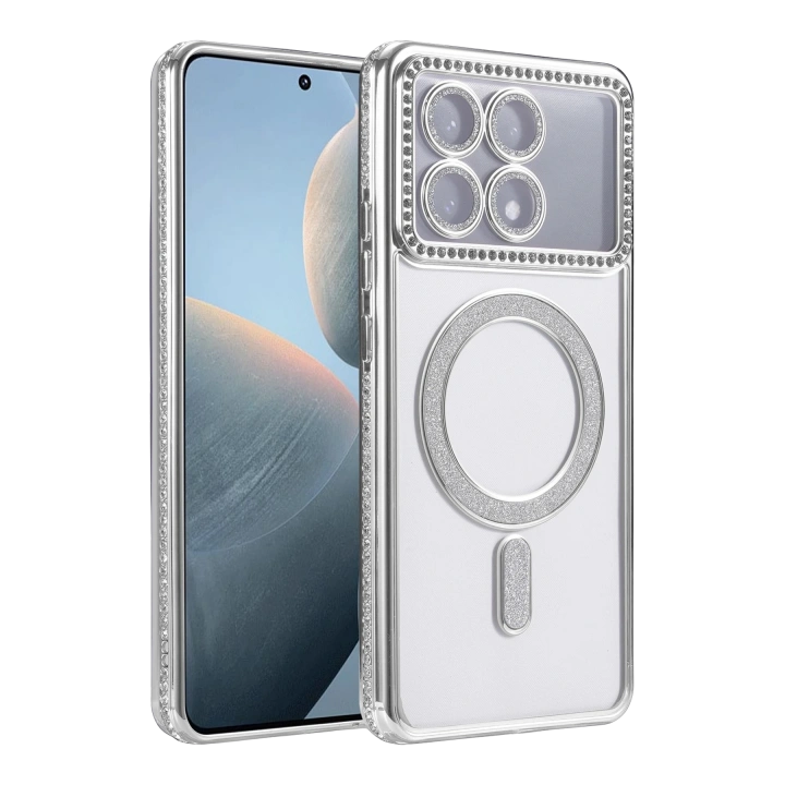 BFS  Xiaomi Poco X6 Pro Joke Simli Magneticsafe Kılıf - Gümüş