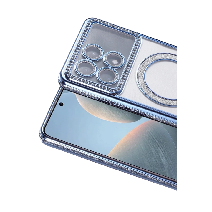 BFS  Xiaomi Poco X6 Pro Joke Simli Magneticsafe Kılıf - Mavi