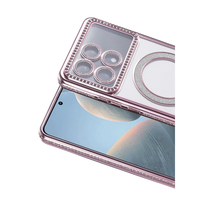 BFS  Xiaomi Poco X6 Pro Joke Simli Magneticsafe Kılıf - Pembe