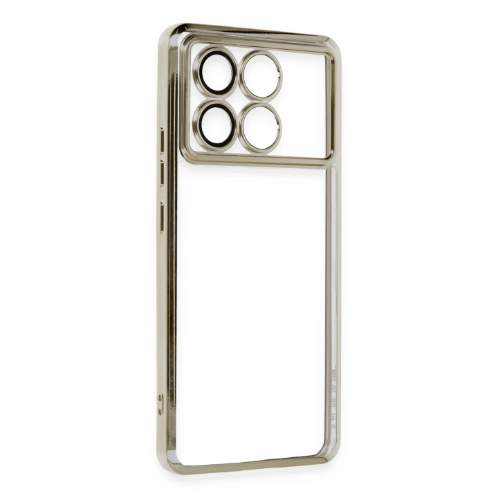 BFS  Xiaomi Poco X6 Pro Kılıf  Lensli Silikon - Gold