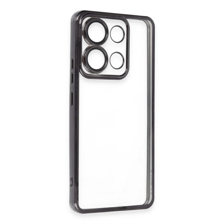 BFS Xiaomi Poco X6 Pro Kılıf Lensli Silikon - Siyah