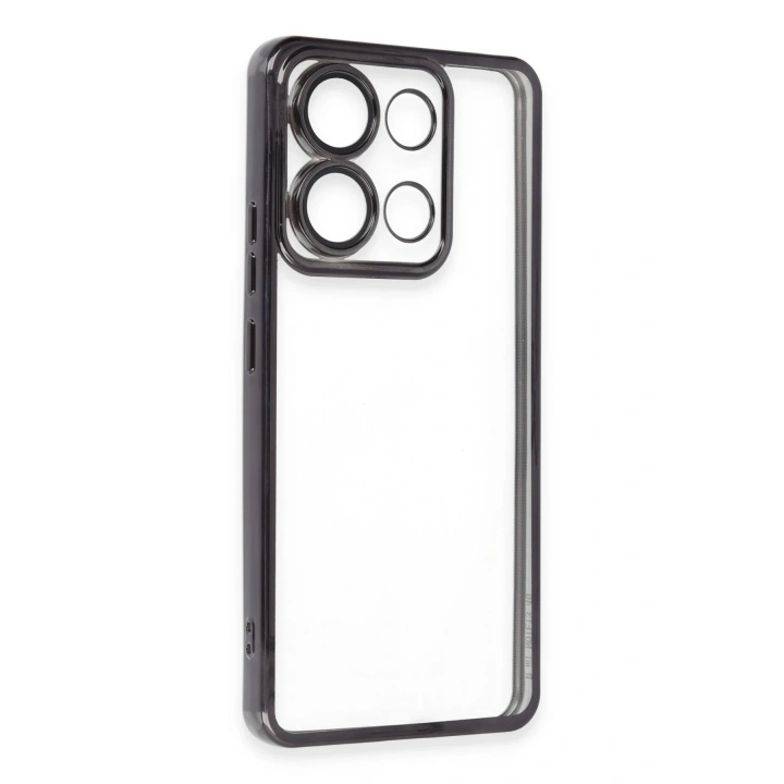 BFS  Xiaomi Poco X6 Pro Kılıf  Lensli Silikon - Siyah