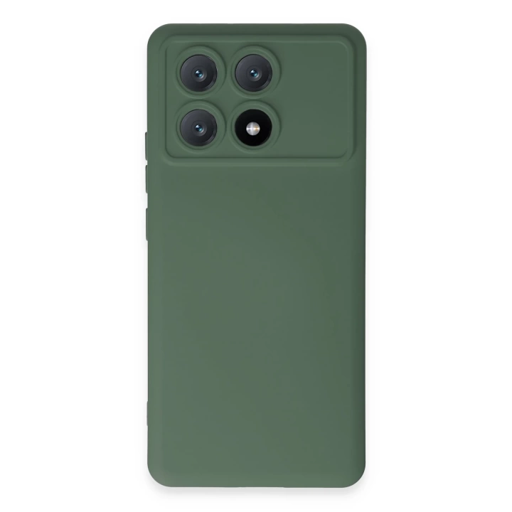 BFS  Xiaomi Poco X6 Pro Kılıf Nano içi Kadife Silikon - Koyu Yeşil
