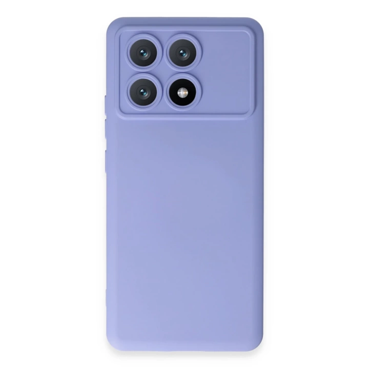 BFS  Xiaomi Poco X6 Pro Kılıf Nano içi Kadife Silikon - Lila