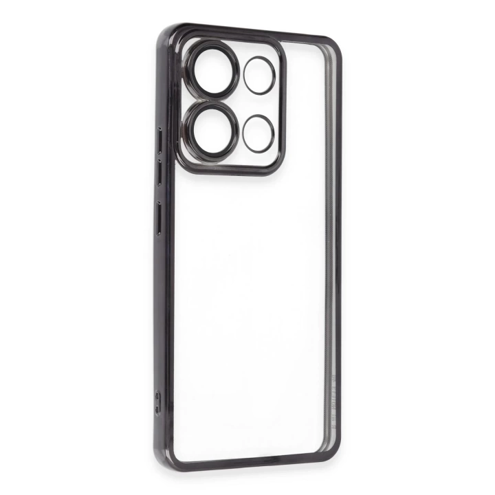 BFS  Xiaomi Poco X6 Pro Kılıf Razer Lensli Silikon - Siyah
