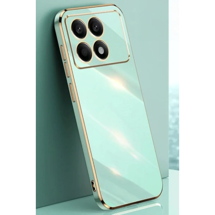 BFS  Xiaomi Poco X6 Pro Kılıf Volet Silikon - Açık Yeşil