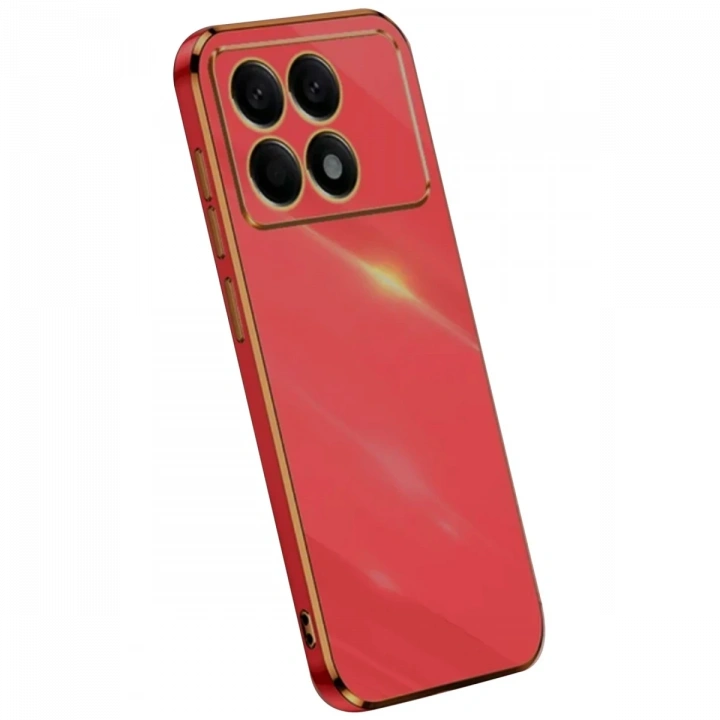 BFS  Xiaomi Poco X6 Pro Kılıf Volet Silikon - Kırmızı