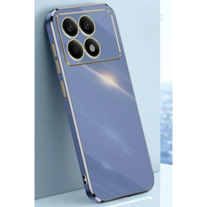 BFS  Xiaomi Poco X6 Pro Kılıf Volet Silikon - Mavi