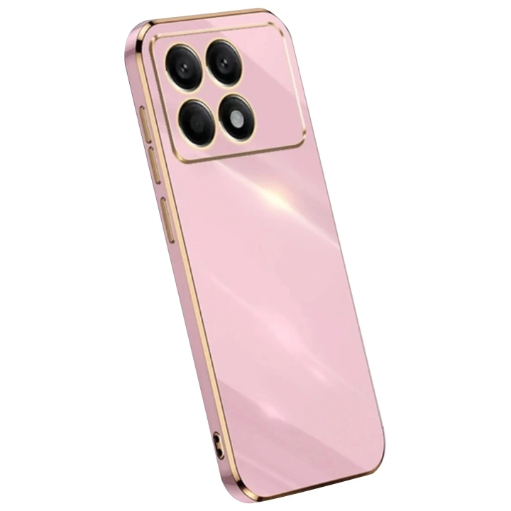 BFS Xiaomi Poco X6 Pro Kılıf Volet Silikon - Pembe