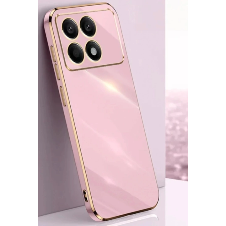 BFS Xiaomi Poco X6 Pro Kılıf Volet Silikon - Pembe
