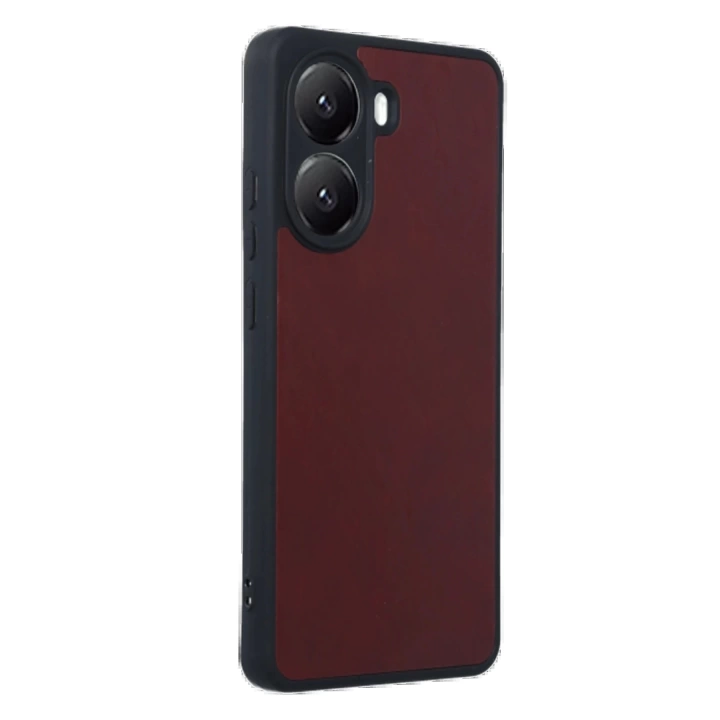 BFS  Xiaomi Poco X7 Pro Kılıf Aras Deri Kapak - Bordo