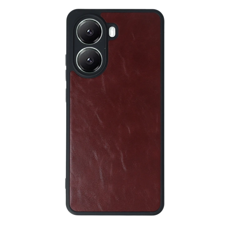 BFS  Xiaomi Poco X7 Pro Kılıf Aras Deri Kapak - Bordo