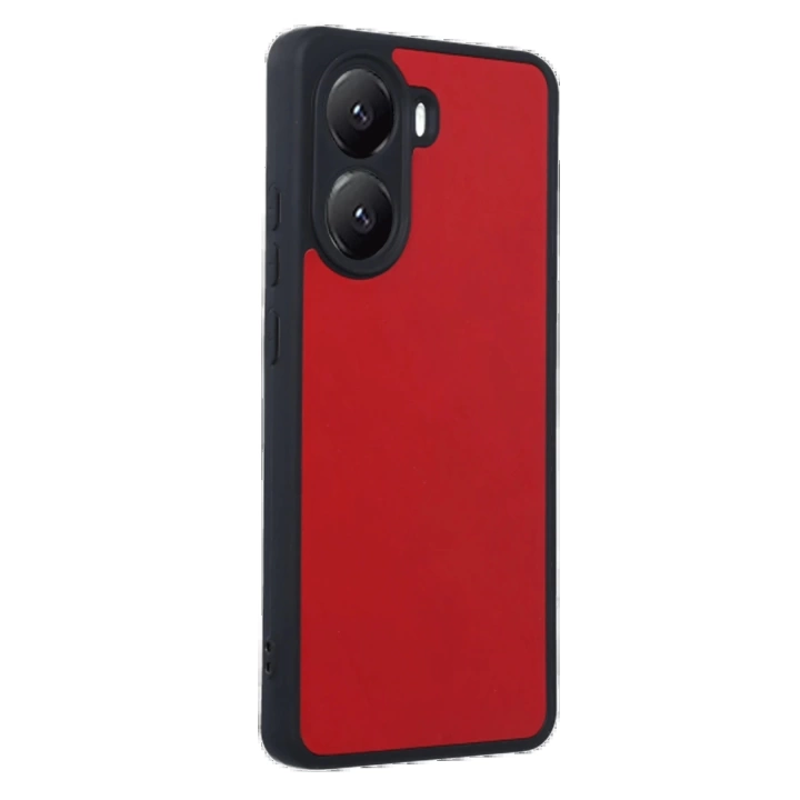 BFS  Xiaomi Poco X7 Pro Kılıf Aras Deri Kapak - Kırmızı