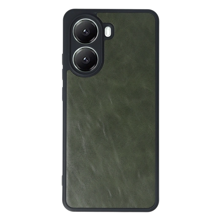 BFS  Xiaomi Poco X7 Pro Kılıf Aras Deri Kapak - Koyu Yeşil