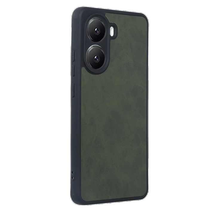 BFS  Xiaomi Poco X7 Pro Kılıf Aras Deri Kapak - Koyu Yeşil