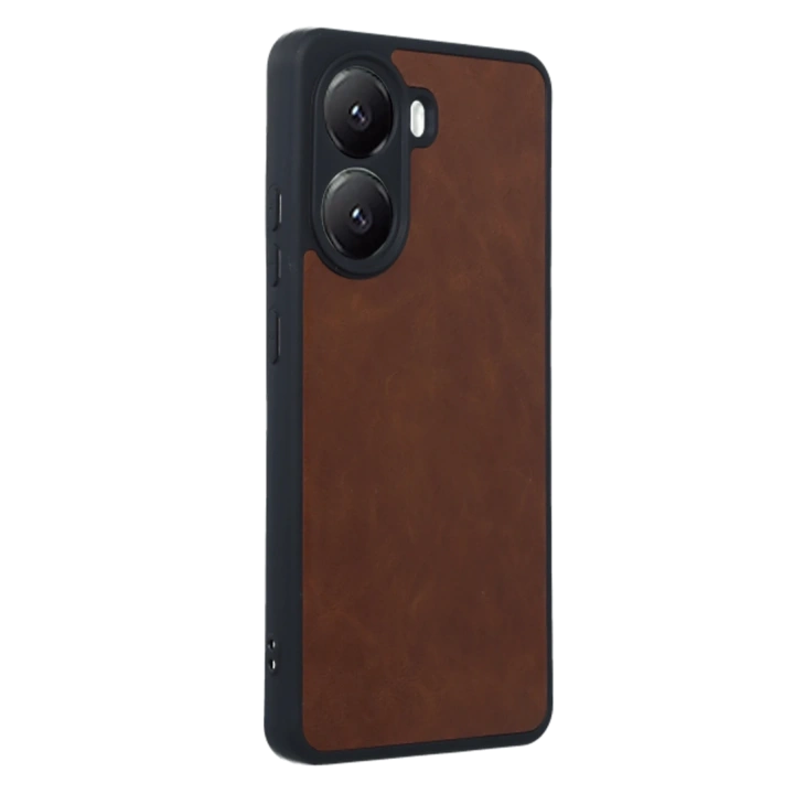 BFS  Xiaomi Poco X7 Pro Kılıf Aras Deri Kapak - Taba