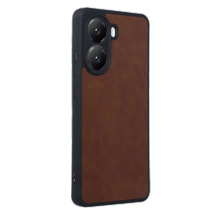 BFS  Xiaomi Poco X7 Pro Kılıf Aras Deri Kapak - Taba