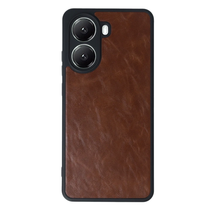 BFS  Xiaomi Poco X7 Pro Kılıf Aras Deri Kapak - Taba