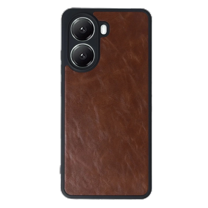 BFS  Xiaomi Poco X7 Pro Kılıf Aras Deri Kapak - Taba
