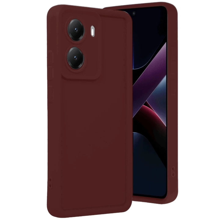 BFS  Xiaomi Poco X7 Pro Viera Silikon - Bordo