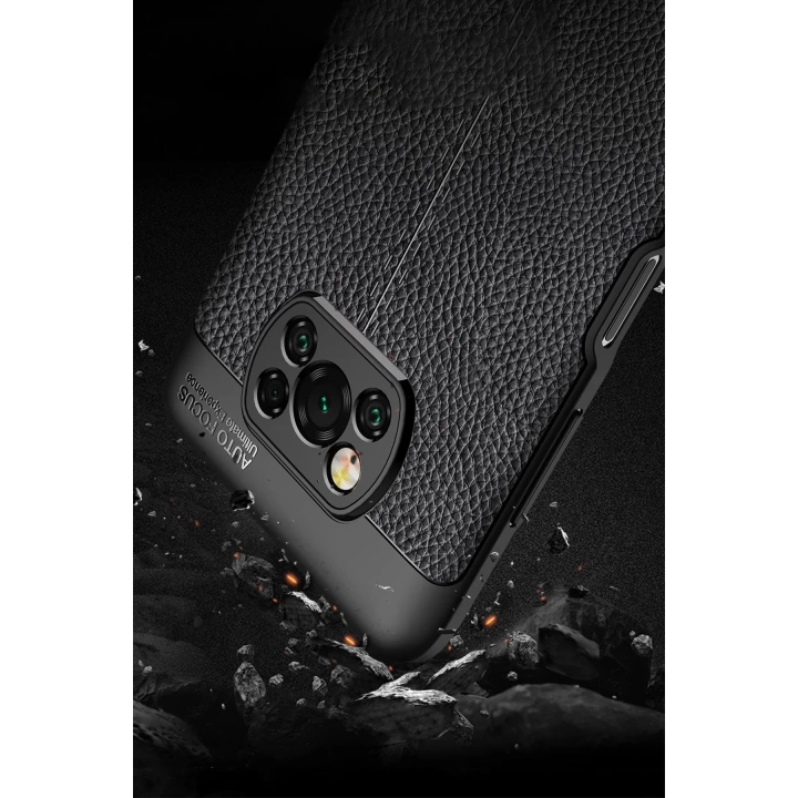 BFS  Xiaomi Pocophone X3 Kılıf Auto Focus Kapak - Kırmızı