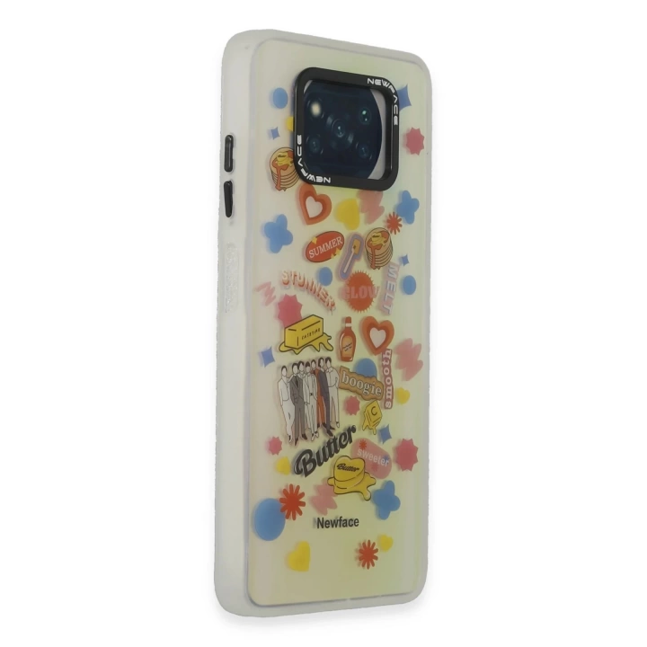 BFS  Xiaomi Pocophone X3 Kılıf Estoril Desenli Kapak - Estoril - 16