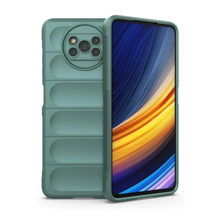 BFS  Xiaomi Pocophone X3 Kılıf Optimum Silikon - Koyu Yeşil