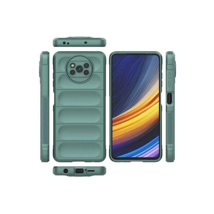 BFS  Xiaomi Pocophone X3 Kılıf Optimum Silikon - Koyu Yeşil