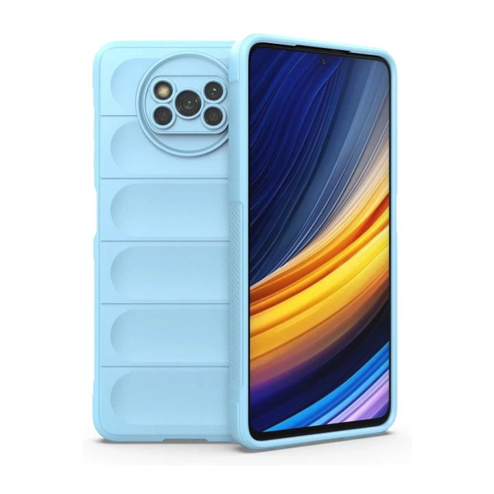 BFS  Xiaomi Pocophone X3 Kılıf Optimum Silikon - Sky Blue
