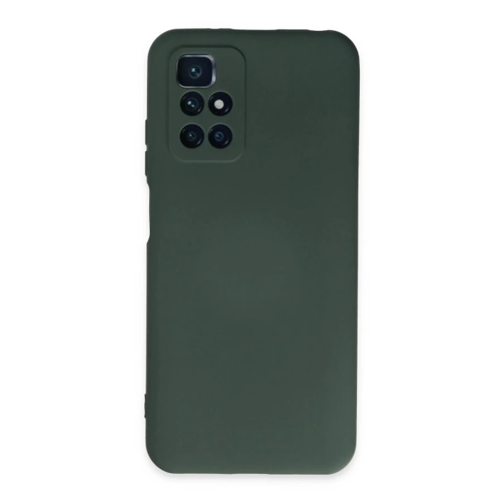 BFS  Xiaomi Redmi 10 2022 Kılıf Nano içi Kadife Silikon - Koyu Yeşil