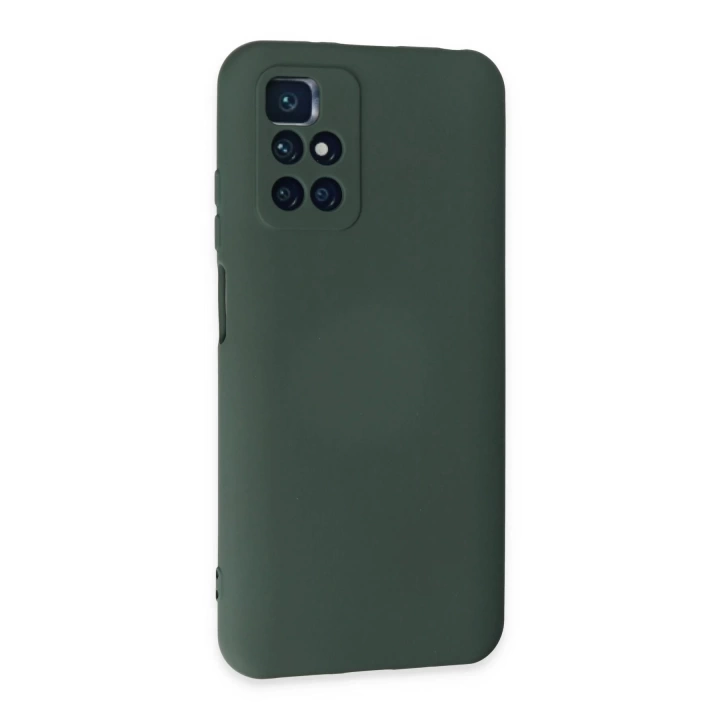 BFS  Xiaomi Redmi 10 2022 Kılıf Nano içi Kadife Silikon - Koyu Yeşil