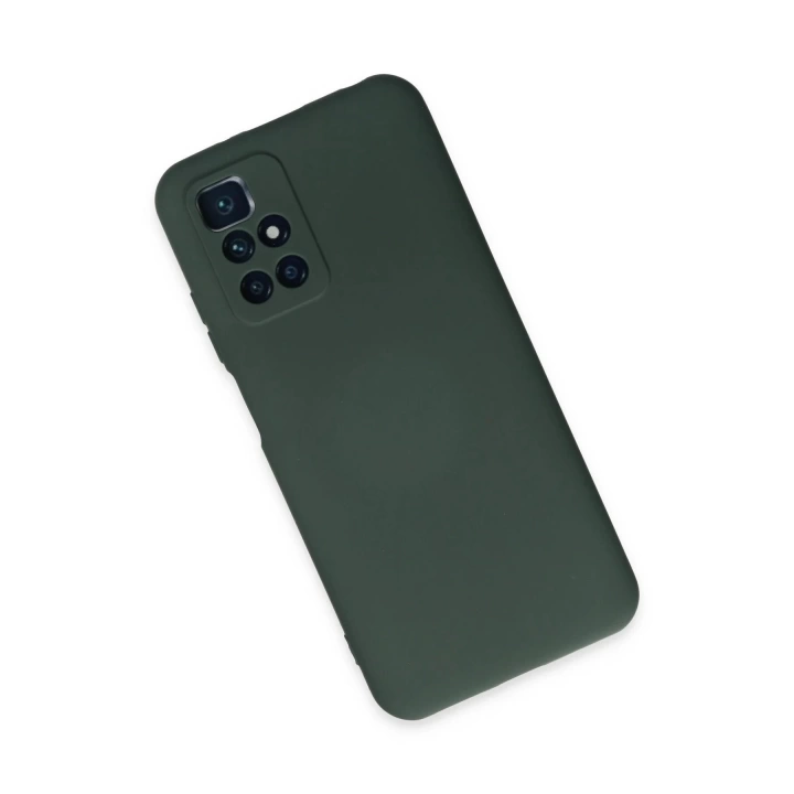 BFS  Xiaomi Redmi 10 2022 Kılıf Nano içi Kadife Silikon - Koyu Yeşil