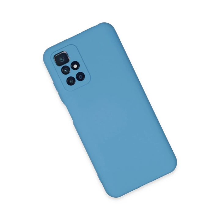 BFS  Xiaomi Redmi 10 2022 Kılıf Nano içi Kadife Silikon - Mavi