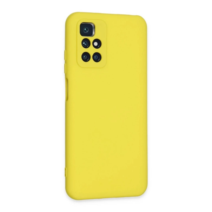 BFS  Xiaomi Redmi 10 2022 Kılıf Nano içi Kadife Silikon - Sarı